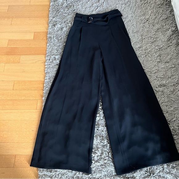 BCBG D-Ring Belt High Waisted Wide Leg Pants, XS - Picture 7 of 12